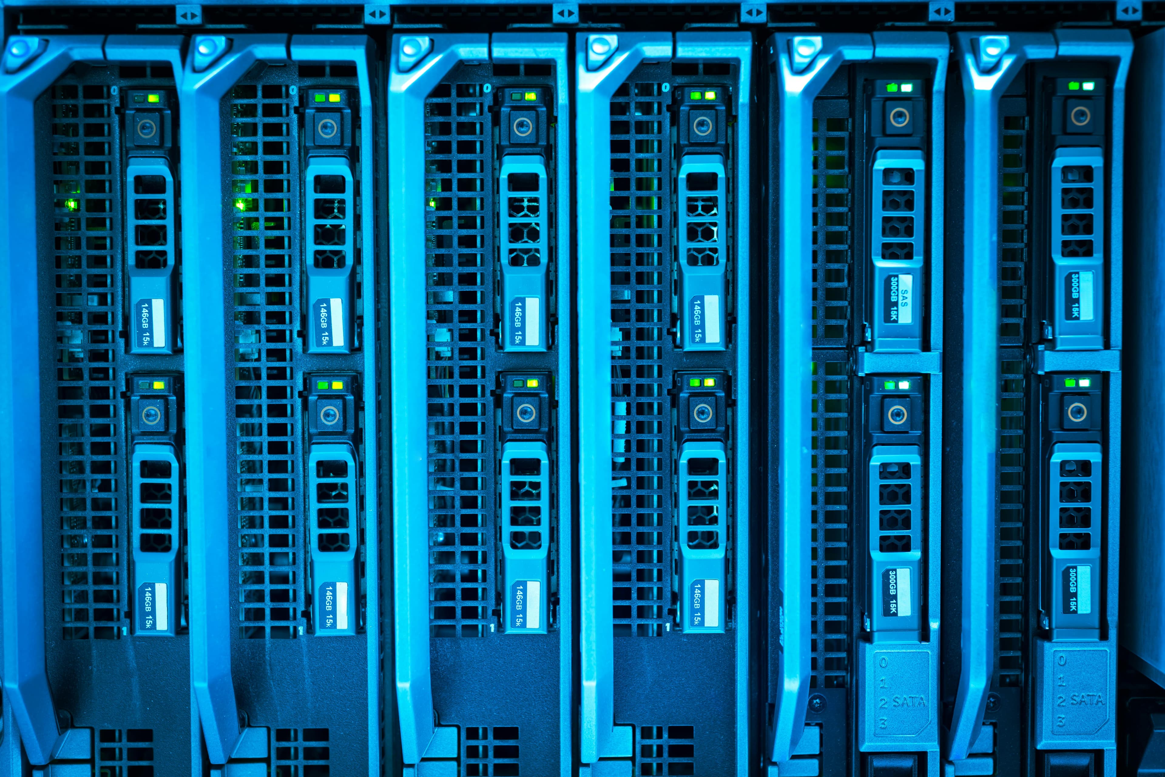 Enterprise server racks and modern cloud hosting infrastructure